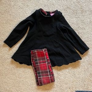 Plaid pant set